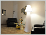 piantana 1 luce in PVC  bianco